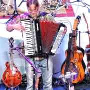 Rob Farmer and the accordion.   (photo by Danl Blackwood)
