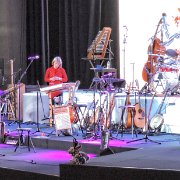 Rob Farmer (upper right) featured on guitar, with the others accompanying.   (photo by Danl Blackwood)