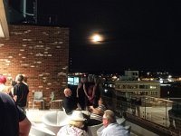 The rising moon attracted a lot of photo opportunties.