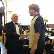 It was an honor to meet inductee Ed Asner before the festivities.