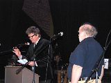 Chuck Mead, former lead singer of the country group BR549, accepts his award.
