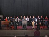 The Tempests are inducted, Don Wierman speaks on behalf of the band.